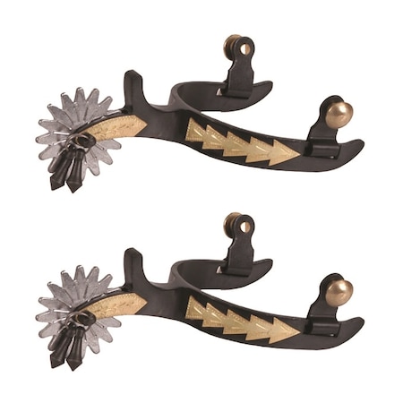 Jacks Imports Black Steel Jingle Bob Show Spurs 11003